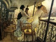 James Tissot The Gallery of H.M.S. oil on canvas